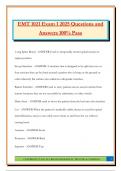EMT 1021 Exam 1 2025 Questions and Answers 100&percnt; Pass