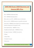 EMT 1021 Exam 2 2025 Questions and Answers 100&percnt; Pass
