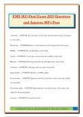 EMS 1021 Bundled Exams 2025&sol;2026 &vert;Questions and Answers &vert;100&percnt; Pass