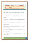EMS 1021 &lpar;Chapter 1&comma;2&comma;3&comma;4&comma;5&comma;6&comma;9&comma;10&rpar; Exam 2025 Questions and Answers