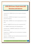 EMS 1021 Exam 1 Study Guide 2025 Questions and Answers