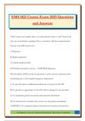 EMS 1021 Bundled Exams 2025&sol;2026 &vert;Questions and Answers &vert;100&percnt; Pass