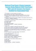 National Prep Exam 2 Home Inspector  Course Study Material 2025 Final Exam With Lab&vert; All Answers Are Expert Verified For Guaranteed Pass
