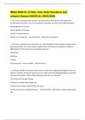 NRSG 3420 Ch 14 Skin&comma; Hair&comma; Nails Questions and answers Newest RATED A&plus; 2025&sol;2026 