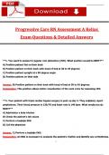 Progressive Care RN Assessment A &ndash; Relias Exam &lpar;2025&rpar; &vert; Actual Questions with Detailed Answers
