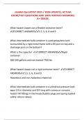 HazMat Ops LATEST 2025 &sol; 2026 UPDATE&rpar;&comma; ACTUAL EXAM&sol;TEST QUESTIONS AND 100&percnt; VERIFIED ANSWERS&vert; A&plus; GRADE&period;