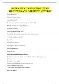 KAPPA BETA GAMMA FINAL EXAM QUESTIONS AND CORRECT ANSWERS