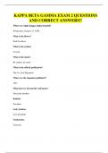 KAPPA BETA GAMMA EXAM 2 QUESTIONS AND CORRECT ANSWER