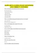 KAPPA BETA GAMMA EXAM 3 QUESTIONS AND CORRECT ANSWERS