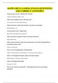 KAPPA BETA GAMMA EXAM 4 QUESTIONS AND CORRECT ANSWERS