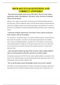 MICR 4423 EXAM QUESTIONS AND CORRECT ANSWERS