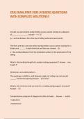 CPSI EXAM PREP 2025 UPDATED QUESTIONS WITH COMPLETE SOLUTIONS&excl;&excl;