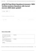 AFAB 110 Final EXAM Questions & Answers &vert; 100&percnt; Verified solutions &vert;Questions with Correct Answers 2025 latest update&excl;&excl;