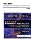 TEST BANK FOR Lehne's Pharmacotherapeutics for Advanced Practice Nurses and Physician Assistants 3rd Edition by Laura D&period; Rosenthal &comma; ISBN&colon; 9780323936064 Chapter 1-89 &lpar;Questions and Answers with Rationales&rpar; &vert;&vert; Guide A&plus;