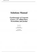Solution Manual For Fundamentals of Corporate Finance&colon; 2024 Release ISE Paperback by Randolph Westerfield&vert;&vert;ISBN&colon;9781266962714