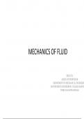 MECHANICS OF FLUID