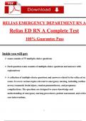 Relias Emergency Department RN A &lpar;2025&rpar; &ndash; Verified Questions and Detailed Answers