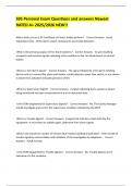 S95 Personal Exam Questions and answers Newest RATED A&plus; 2025&sol;2026 NEW&excl;&excl;