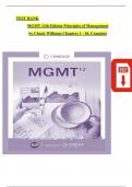 MGMT Principleṣ of Management&period; TestBank 2025-2026&sol; Correct Questions and answersA&plus;