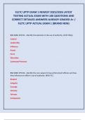 FLETC UPTP TEST 1 &sol; ACTUAL EXAM QUESTIONS AND CORRECT ANSWERS &lpar;VERIFIED ANSWERS&rpar; A GRADE &sol; NEWEST UPDATED