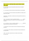 MHIC NASCLA CONTRACTORS EXAM REVIEW NEW&excl;&excl; 2025&sol;2026 