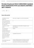 Percipio Greyhound EXAM &lpar;2025&sol;2026&rpar; Updated&colon; EXAM QUESTIONS WITH ACCURATE ANSWERS &vert; GET IT RIGHT&excl;&excl;