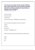 CLA Practice Test &lpar;2025&rpar; ACTUAL EXAM &lpar;TESTING REAL EXAM QUESTIONS&rpar; AND VERIFIED ANSWERS &lpar;MULTIPLE CHOICES&rpar; &vert;COMPLETE SOLUTIONS &vert;A&plus; GRADED &vert;100&percnt; CORRECT&excl;&excl;