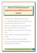 WGU C777 Web Development Applications Exam 2025 Questions and Answers