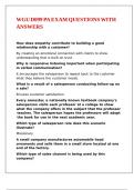 WGU D099 PA EXAM QUESTIONS WITH ANSWERS