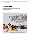 TEST BANK FOR Race&comma; Ethnicity&comma; Gender&comma; and Class&colon; The Sociology of Group Conflict and Change by Joseph F Healey & Andi Stepnick &comma; ISBN&colon; 9781544389790 Chapter 1-8 &vert;All Chapters Verified&vert; Guide A&plus;