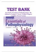 TEST BANK  For Porth's Essentials of Pathophysiology&comma; 5th  Edition by Tommie L Norris&comma; Verified Chapters  Complete Newest Version
