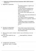 Nephrotic Syndromes Exam Questions With 100&percnt; Solved Answers&excl;&excl;&excl;