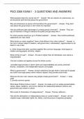 PSCI 2306 EXAM 1 - 3 QUESTIONS AND ANSWERS