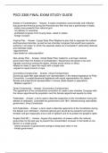 PSCI 2306 FINAL EXAM STUDY GUIDE