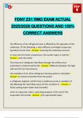 FDNY Z51 RMO EXAM ACTUAL 2025&sol;2026 QUESTIONS AND 100&percnt; CORRECT ANSWERS