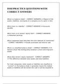 D102 PRACTICE QUESTIONS WITH CORRECT ANSWERS