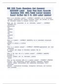 MIS 3320 Finals &lpar;Questions And Answers&rpar;  2025&sol;2026 Latest   Exam Real Exam Accurate Questions With 100&percnt; Rated Correct Answers Expert Verified Get It A&plus; 2025 Latest Updated