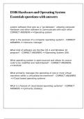 D386 Hardware and Operating System Essentials questions with answers
