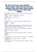 MIS 3320 Final Review Exam 2025&sol;2026  Baylor Sullivan  Exam Real Exam Accurate Questions With 100&percnt; Rated Correct Answers Expert Verified Get It A&plus; 2025 Latest Updated