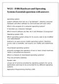 WGU - D386 Hardware and Operating Systems Essentials questions with answers