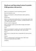Hardware and Operating Systems Essentials - D386 questions with answers