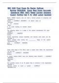 MIS 3320 Final Exam by Baylor Sullivan  Review 2025&sol;2026  exam real exam accurate questions with 100&percnt; rated correct answers expert verified get it a&plus; 2025 latest updated