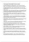 TCW FINALS REVIEWER STUDY GUIDE