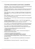 TCW PRELIM REVIEWER QUESTIONS & ANSWERS