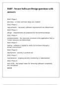 D487 - Secure Software Design questions with answers&comma;