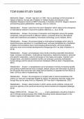 TCW EXAM STUDY GUIDE