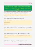 ACSA NCSO Exam Prep Questions and  Correct Answers&sol; Latest Update &sol; Already  Graded
