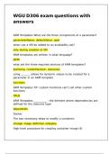 WGU D306 exam questions with answers