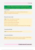 C464 WGU Questions and Correct  Answers&sol; Latest Update &sol; Already Graded