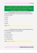 Computer applications test bank 3  Questions and Correct Answers&sol; Latest  Update &sol; Already Graded